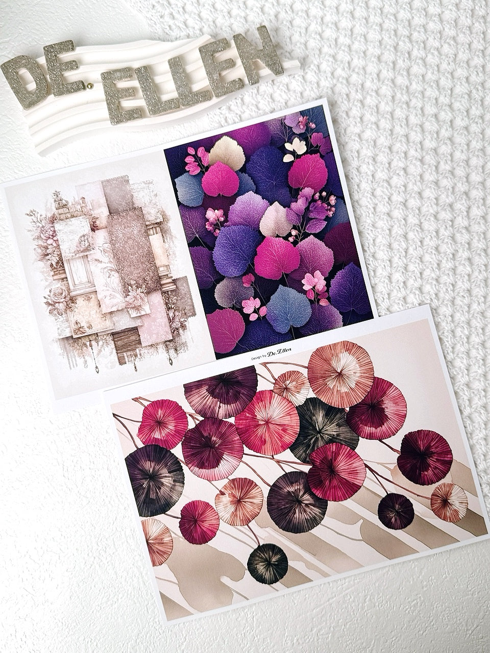 Set of Background Paper Sticker no.14 - ( Z866 ~ Z871 ) 각 1매