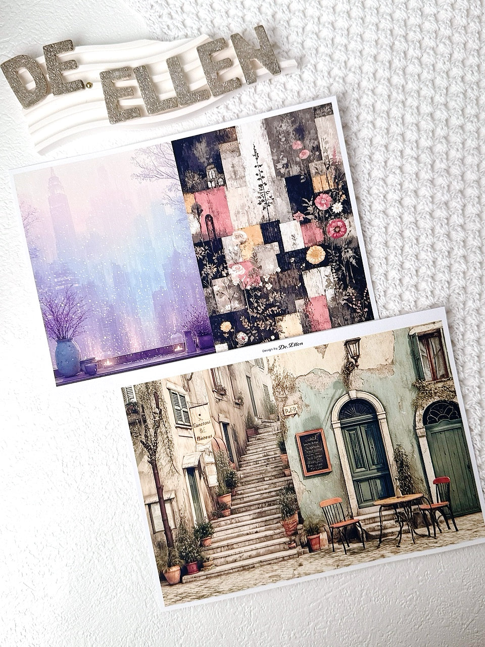 Set of Background Paper Sticker no.14 - ( Z866 ~ Z871 ) 각 1매