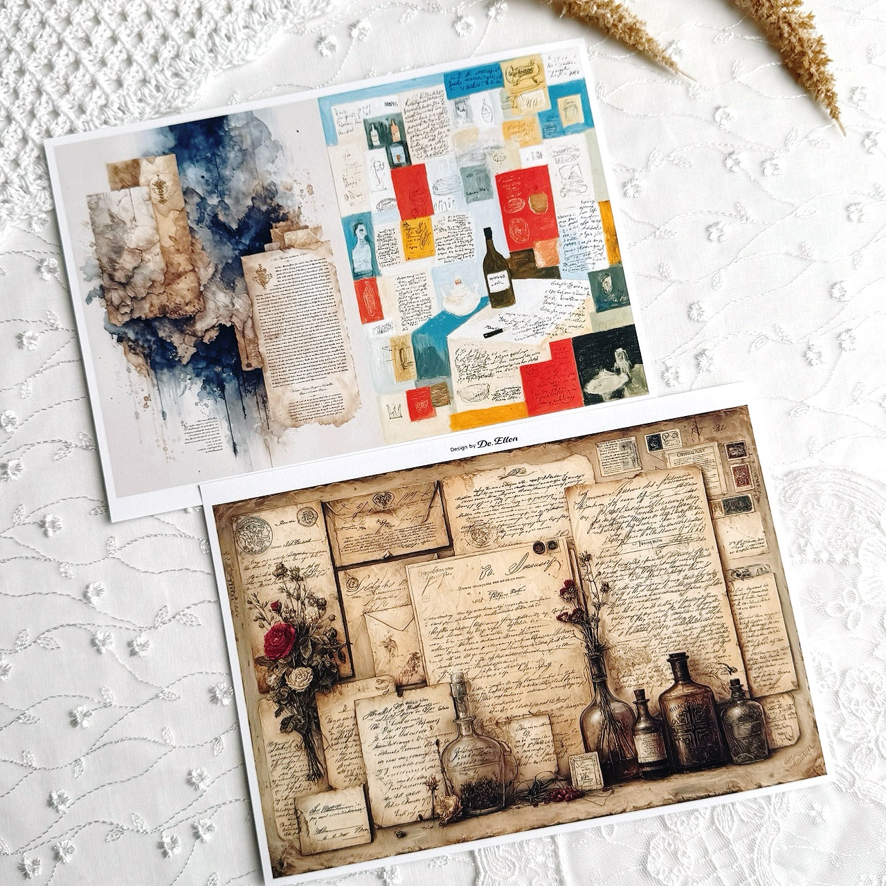 Set of Background Paper Sticker no.20 - ( Z902 ~ Z907 ) 각 1매