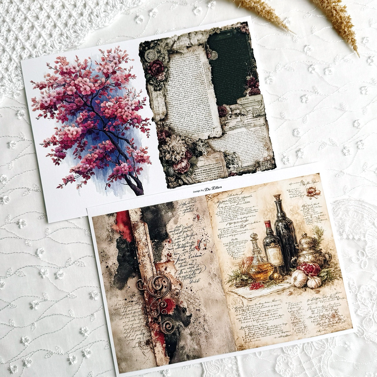 Set of Background Paper Sticker no.20 - ( Z902 ~ Z907 ) 각 1매
