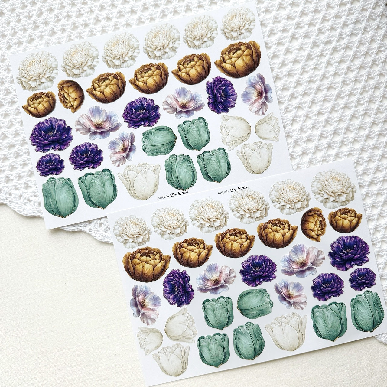 A588+A589+A590+A591+A592 - Leaf and Flowers
