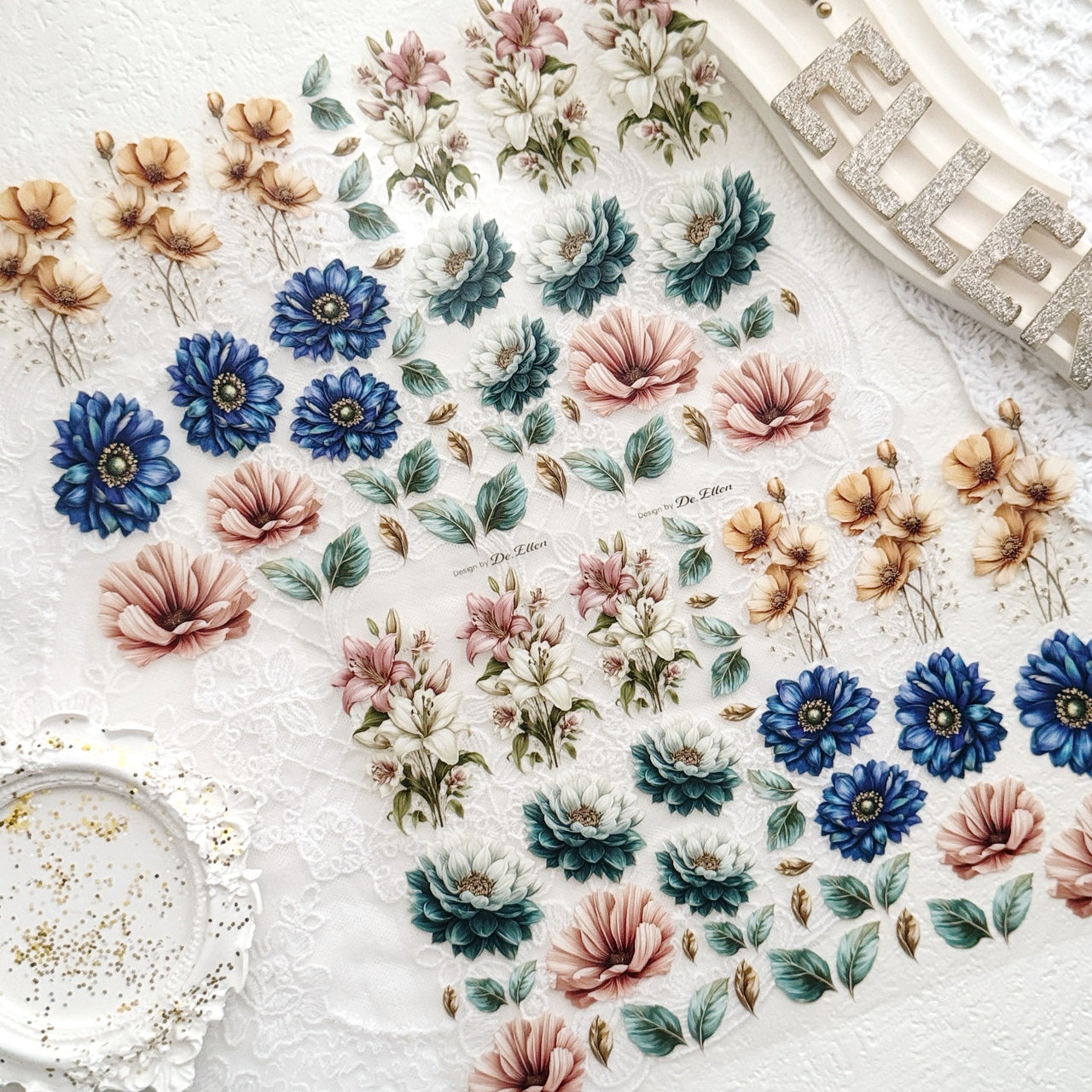[Glossy PET] Flower Set No.1