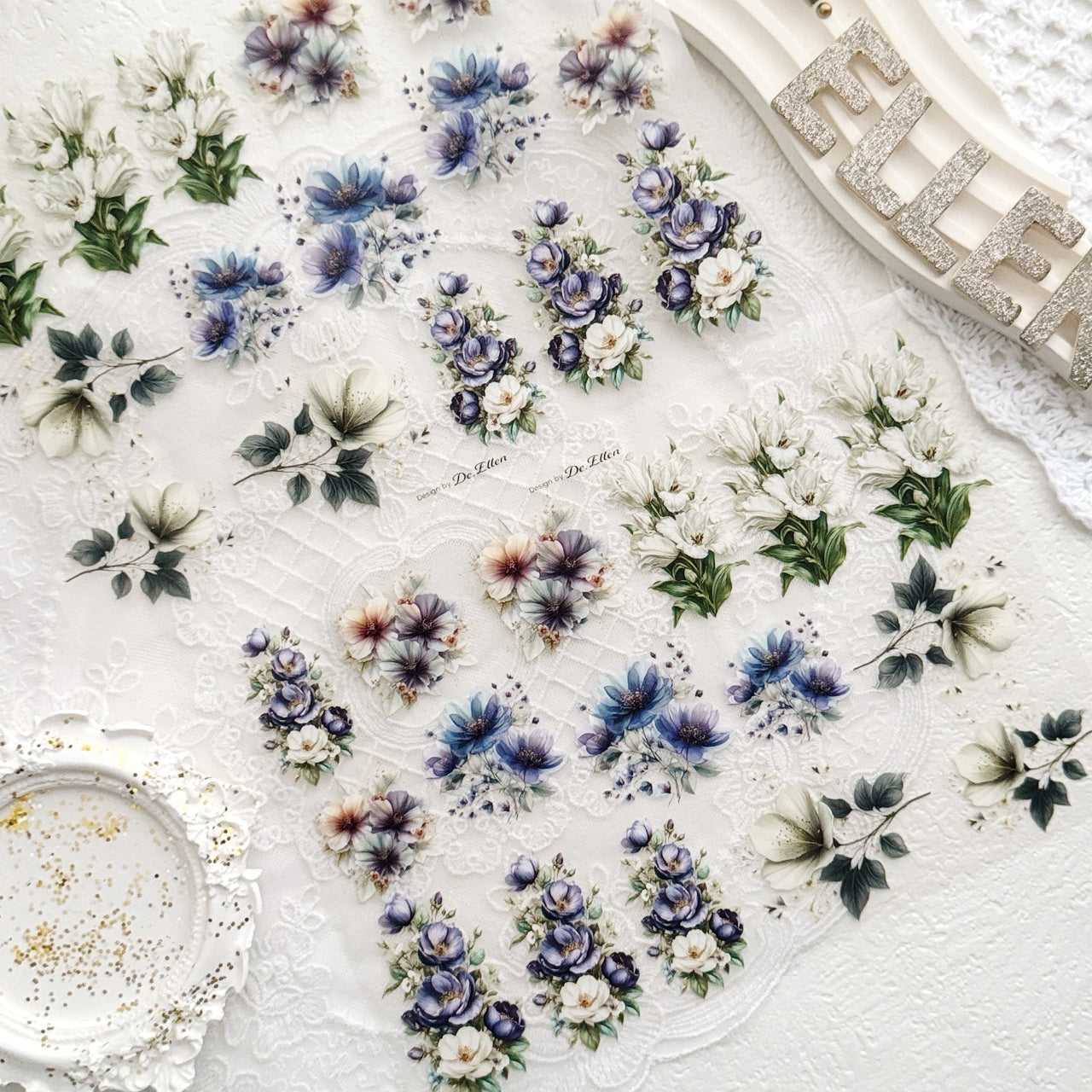 [Glossy PET] Flower Set No.1