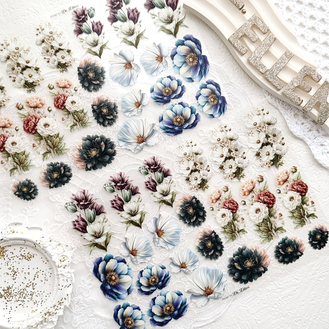 [Glossy PET] Flower Set No.1