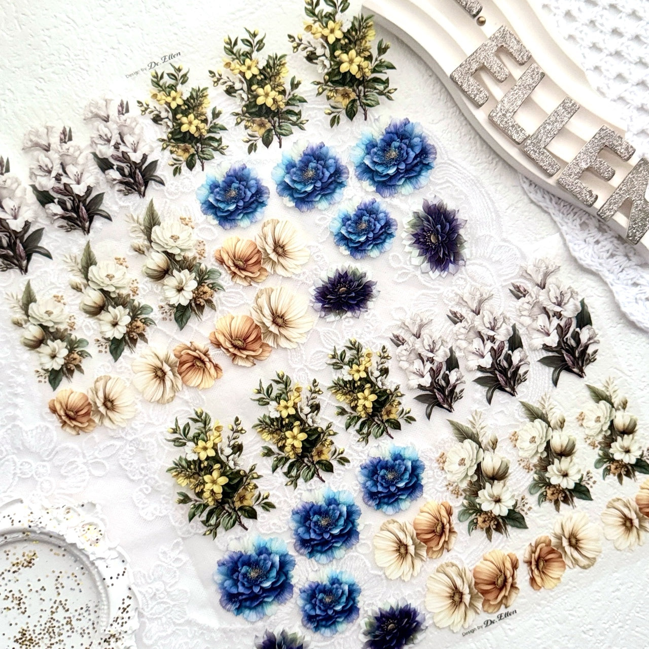 [Glossy PET] Flower Set No.1