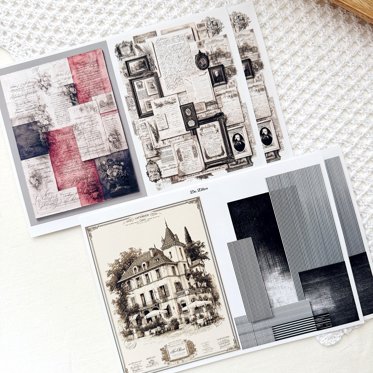 Z354 - MonoPastel Vintage Background